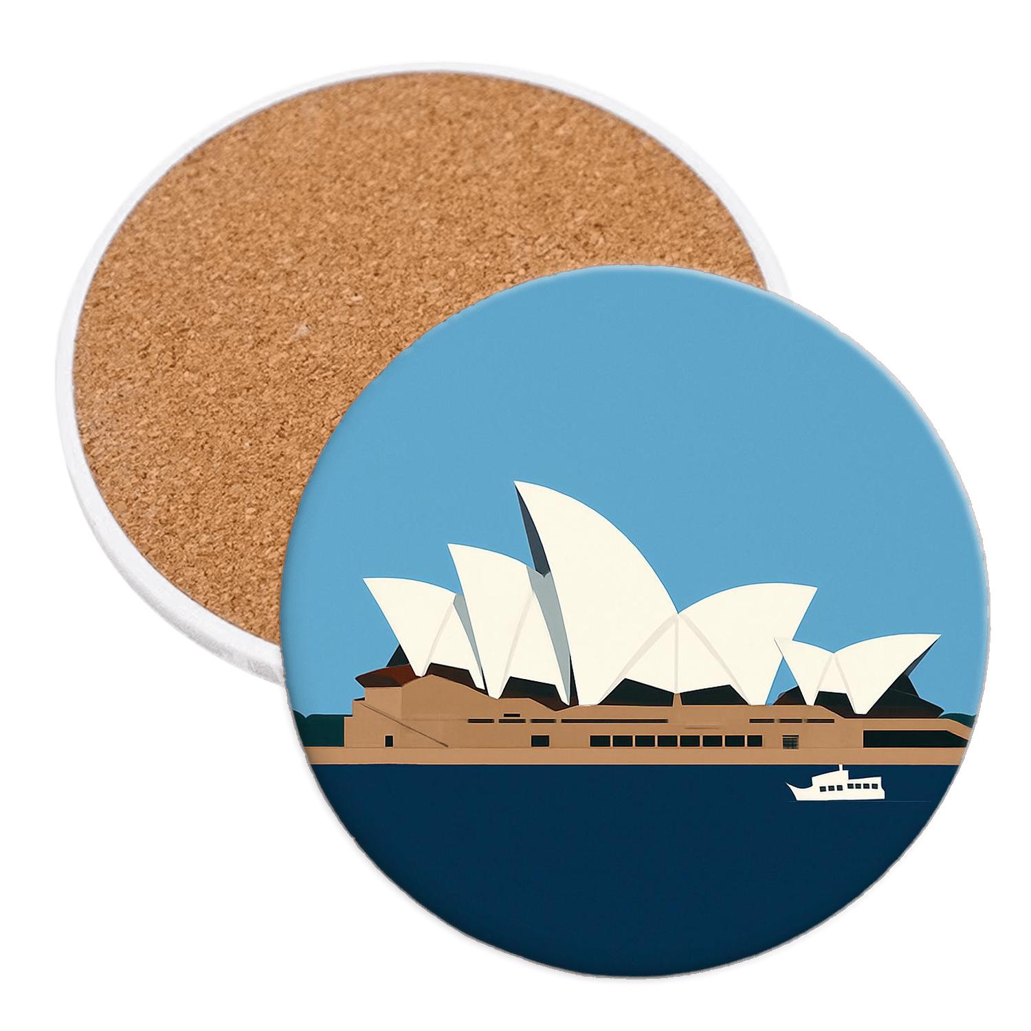 Sydney Opera House Sydney Australia decorative beverage coasters