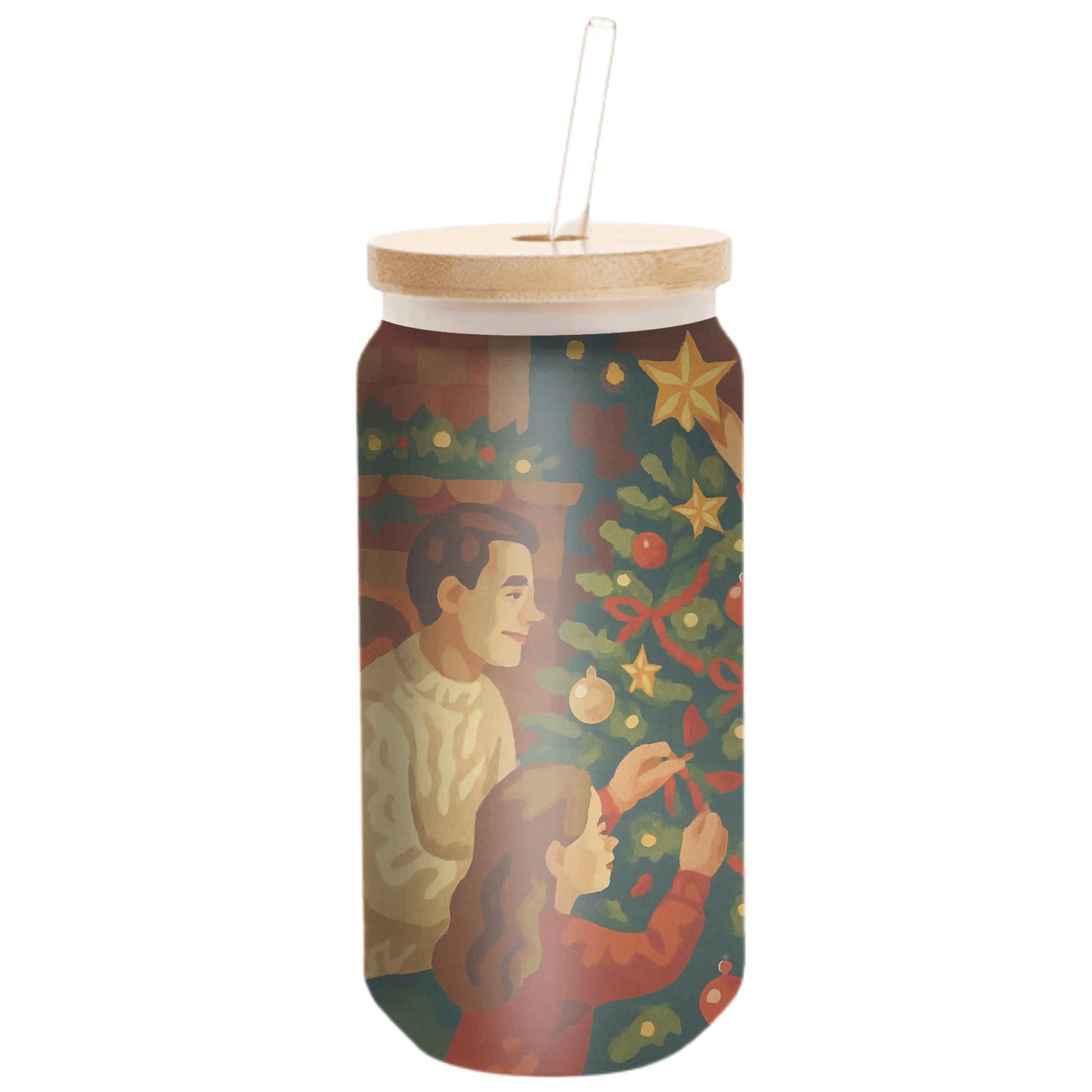 Starlit Tree Trimming Circle handcrafted glassware drinkware