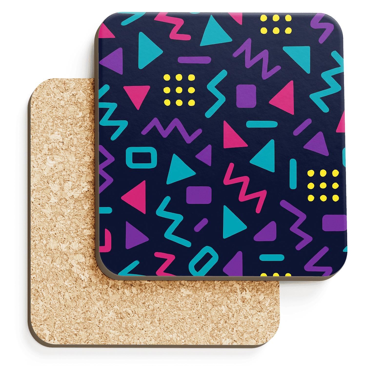 Arcade Carpet Geometry absorbent drink coasters