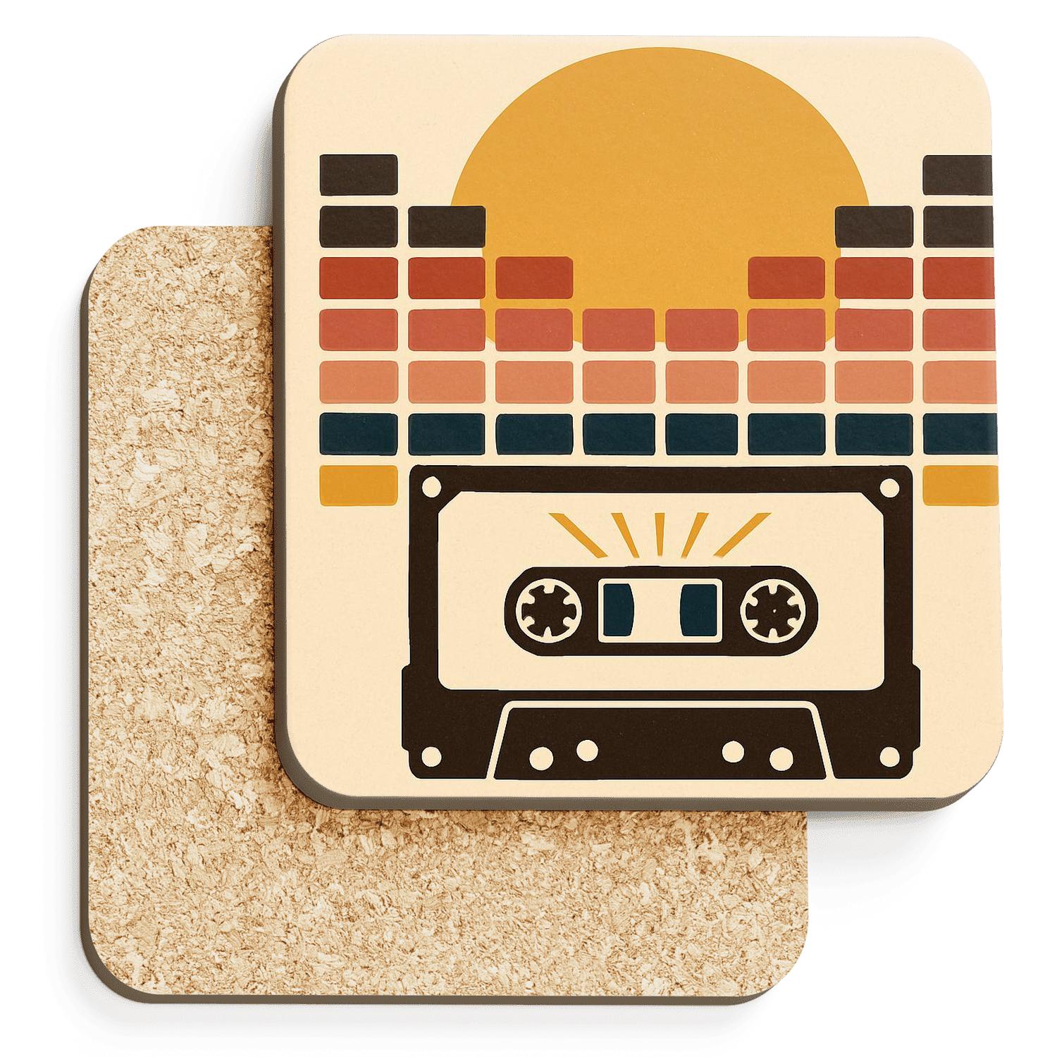 Sunbeam Cassette Horizon decorative beverage coasters
