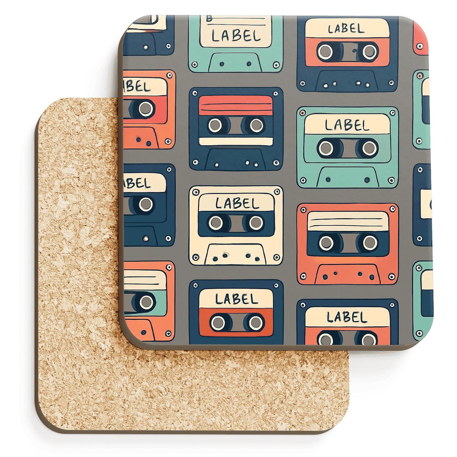 Cassette Culture Grid elegant tabletop coasters