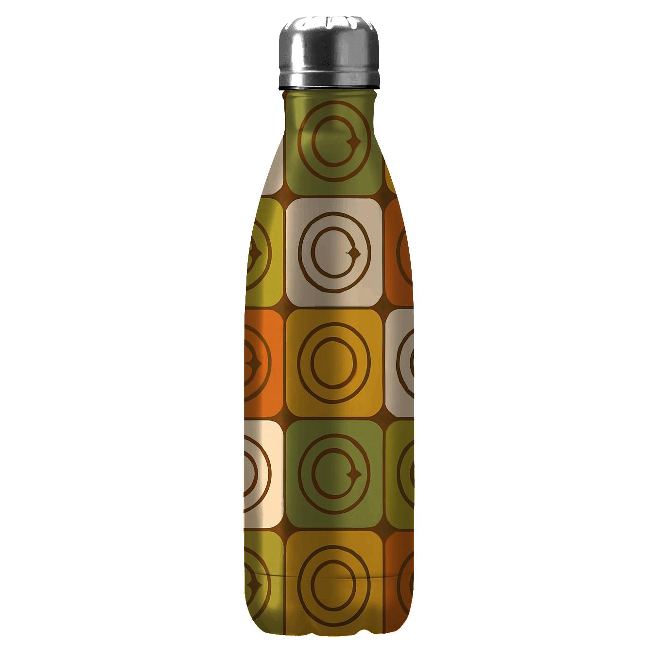 Groovy Orbit Tiles personalized water bottles
