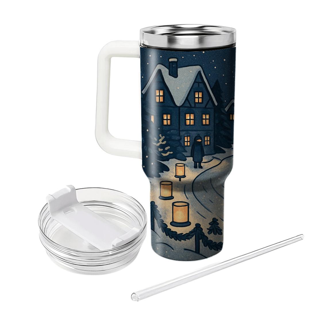 Midwinter Lantern Snow Parade tumbler cups