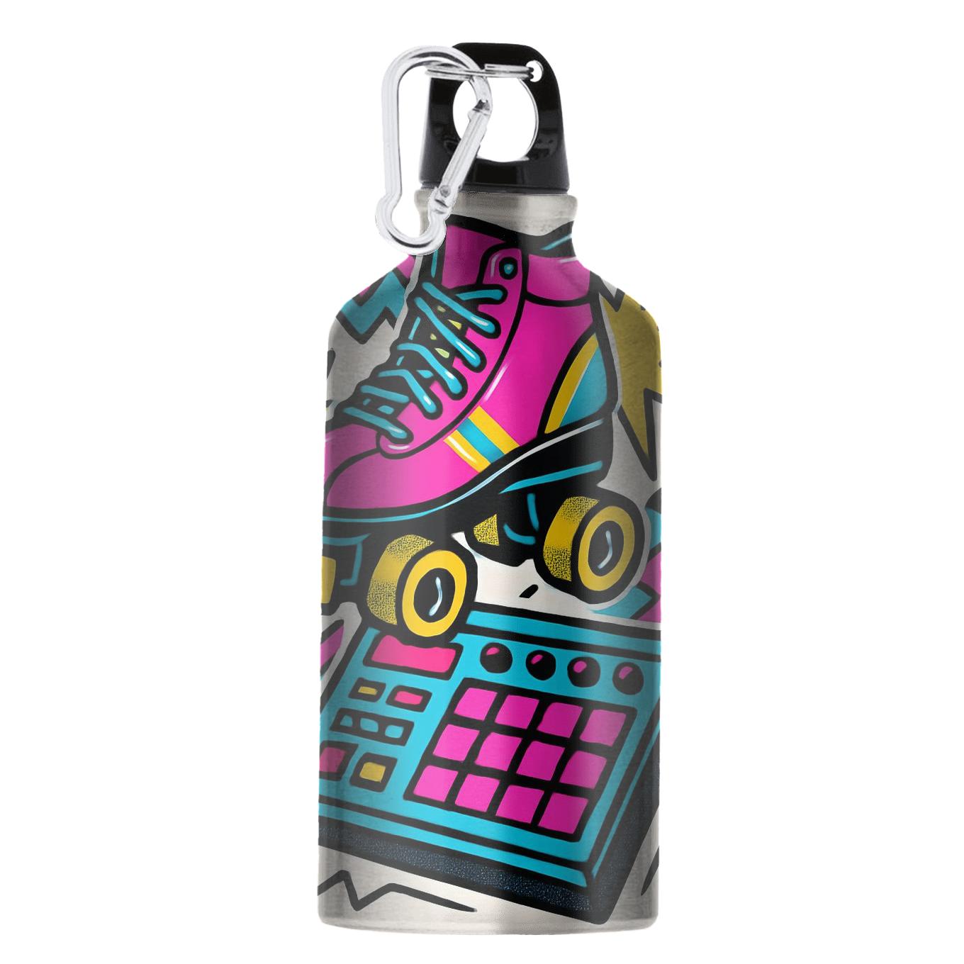 Future Funk Arcade Beat Collage personalized sports bottles