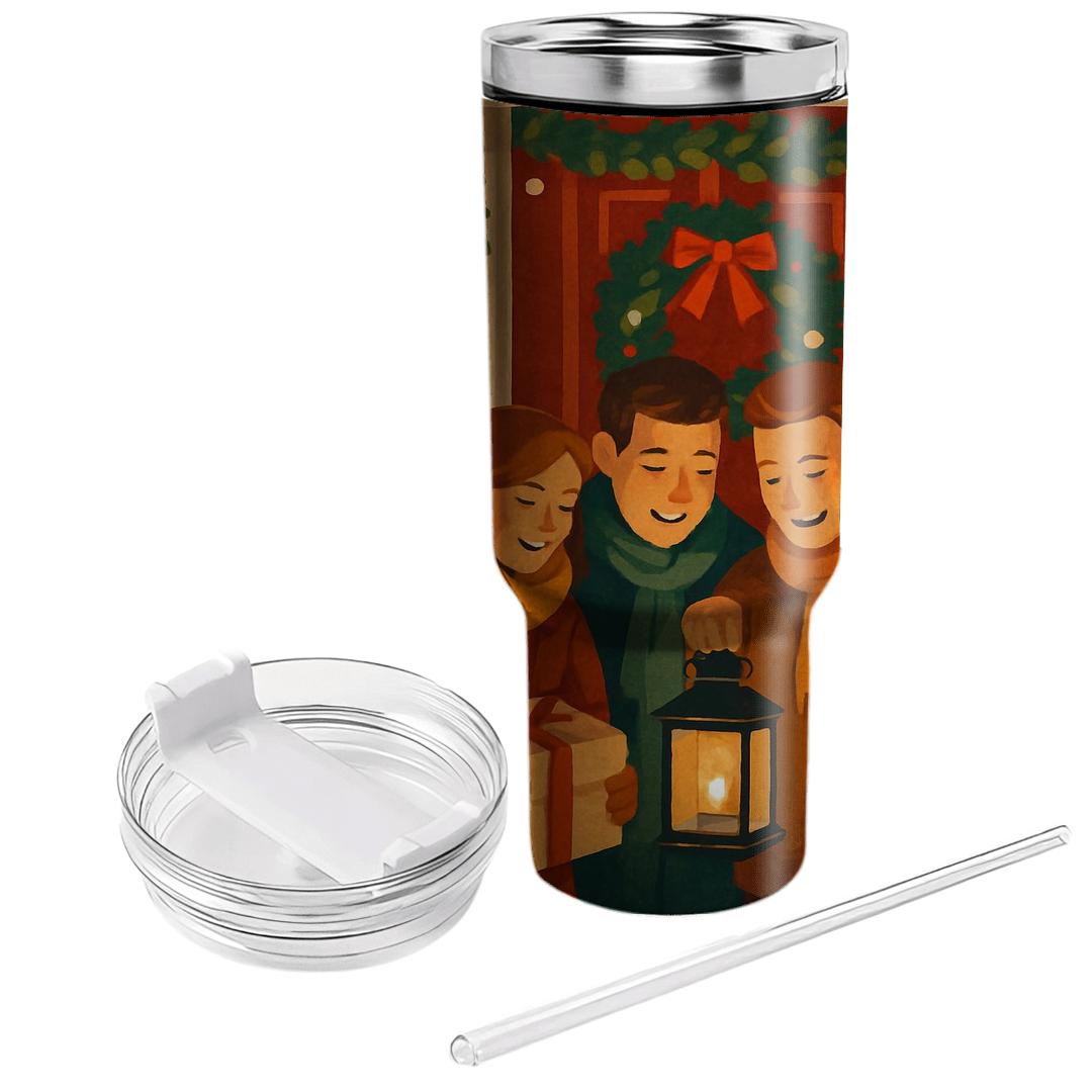 Holly Lantern Welcome custom tumblers