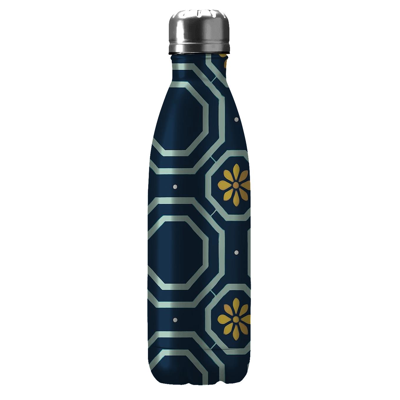 Concentric Octagon Lattice With Comet Petal Rosettes water bottles for gifts