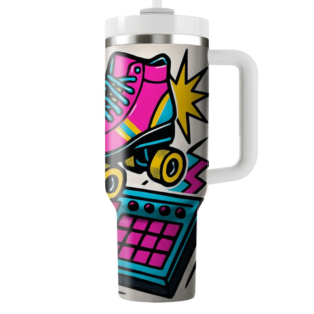 Future Funk Arcade Beat Collage tumbler cups