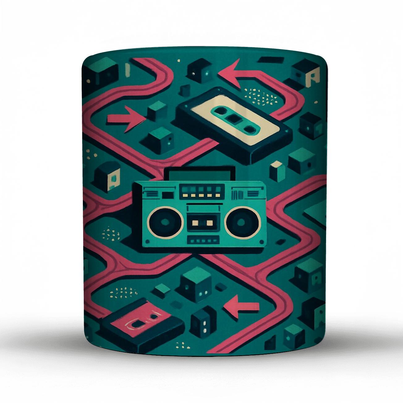 Cassette Maze City personalized mugs