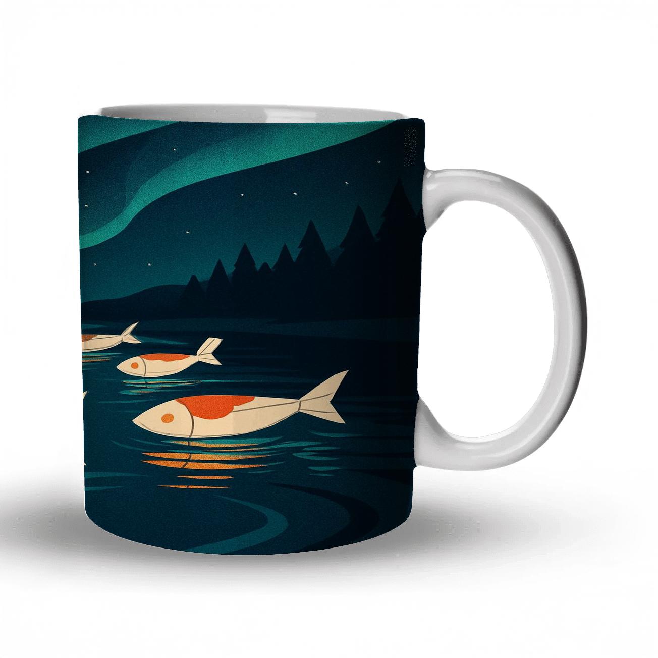 Aurora Lantern Regatta Of Two New Years novelty coffee mugs