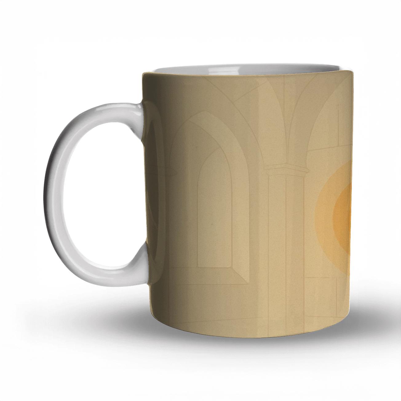 Sanctuary Lamp In Quiet Dawn personalized mugs