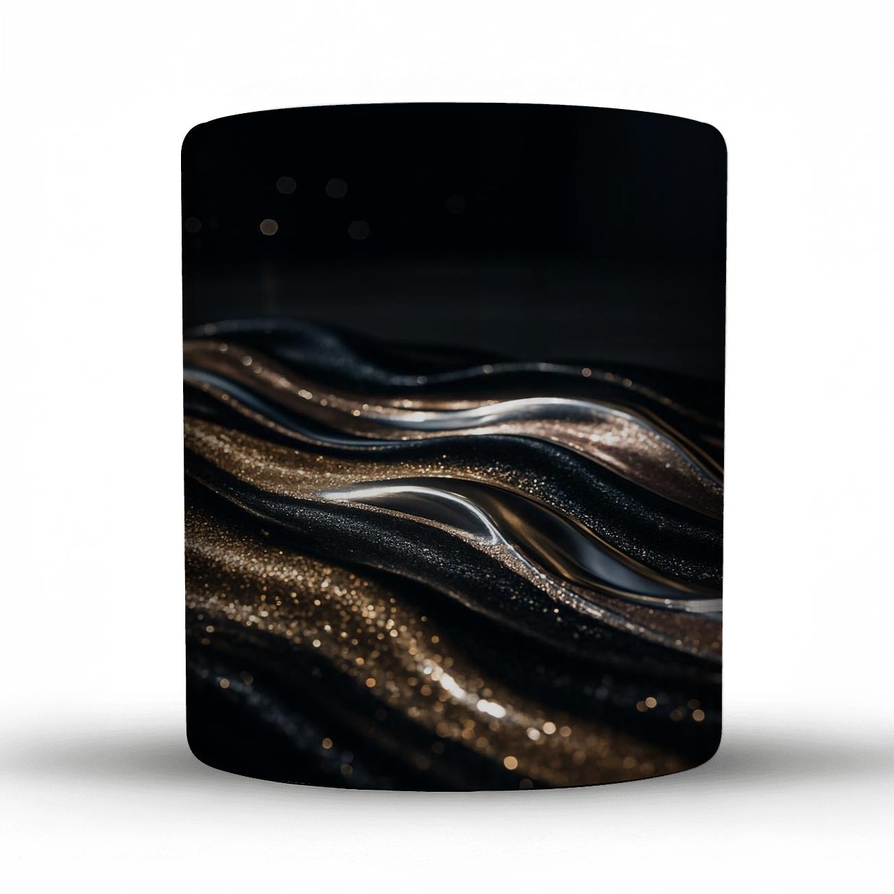 Couture Glitter Runway Ripples novelty coffee mugs