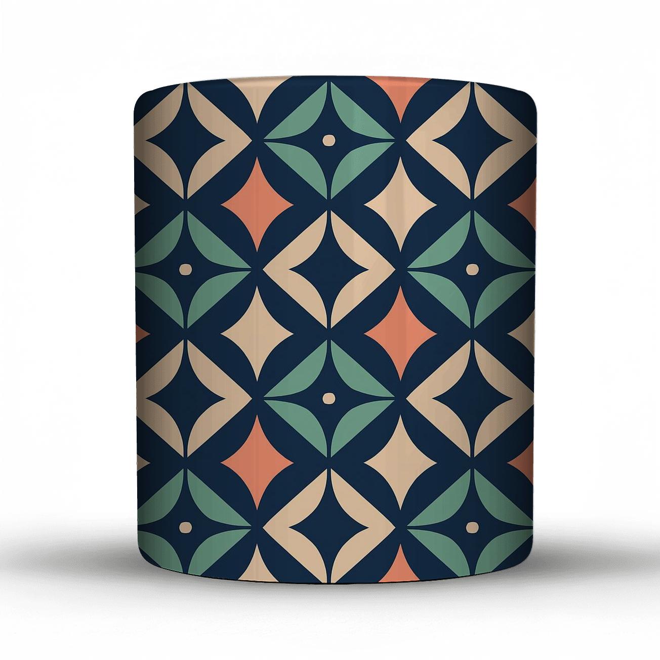 Kite And Crescent Lattice insulated thermal mugs