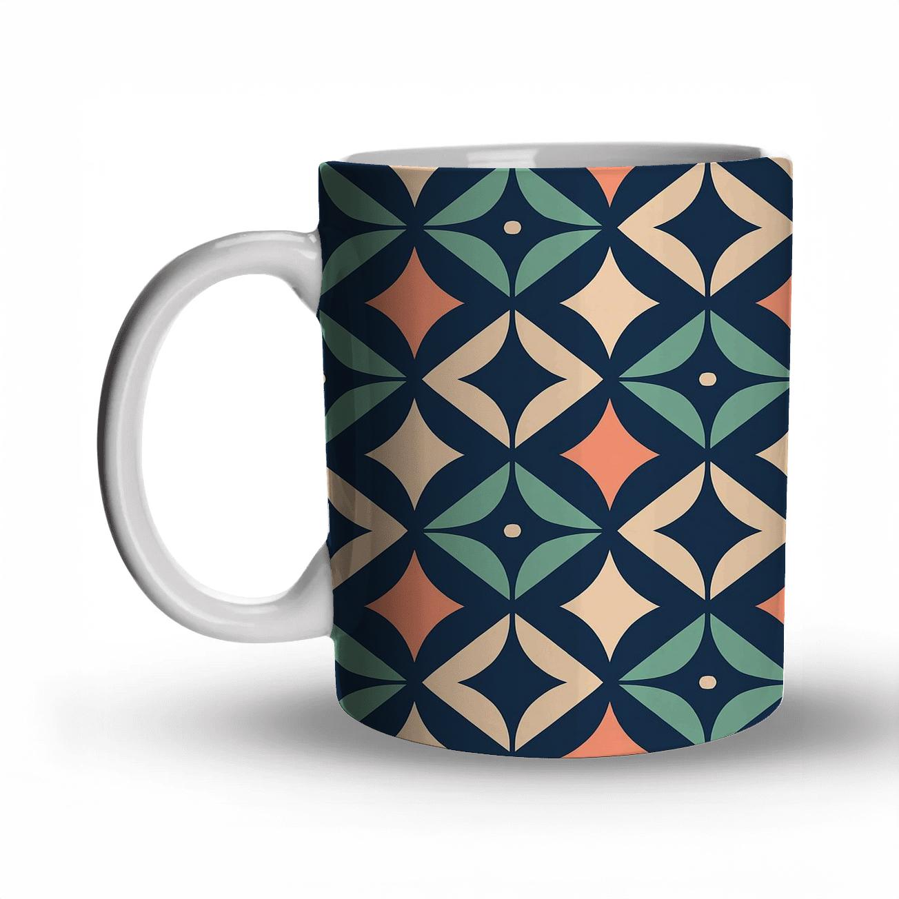 Kite And Crescent Lattice insulated thermal mugs