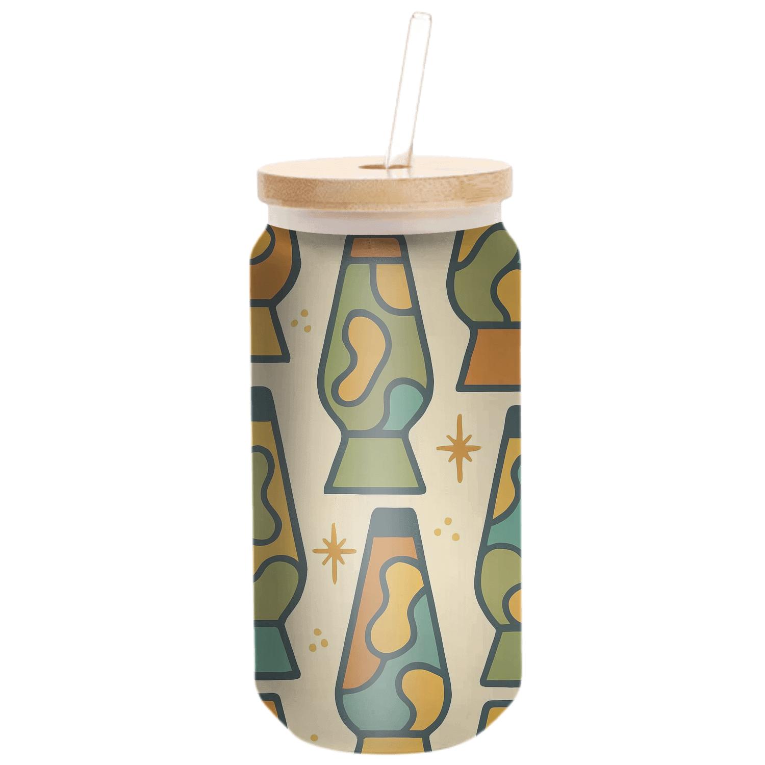 Groovy Lava Lamp Lounge textured glass