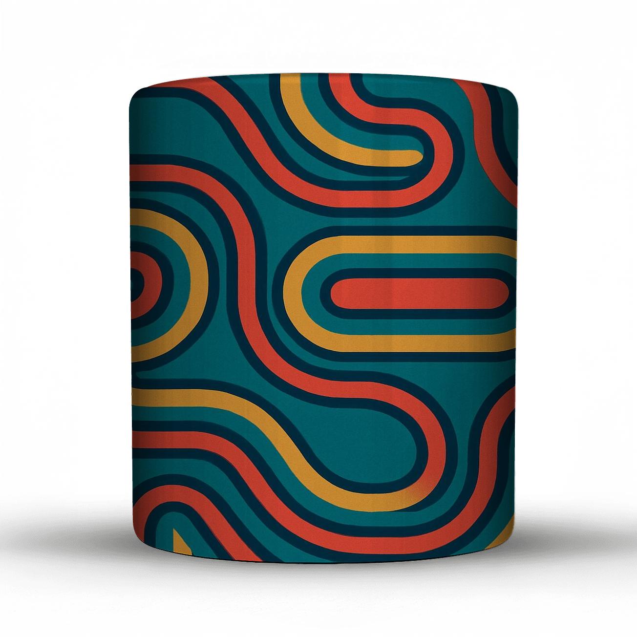 Groove Line Roller Rink decorative mug sets