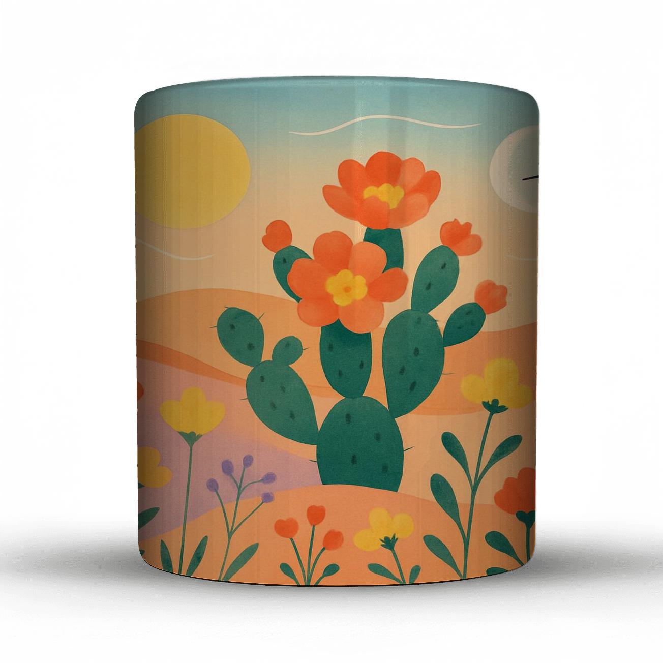Desert Bloom Spring Equinox premium drinkware mugs