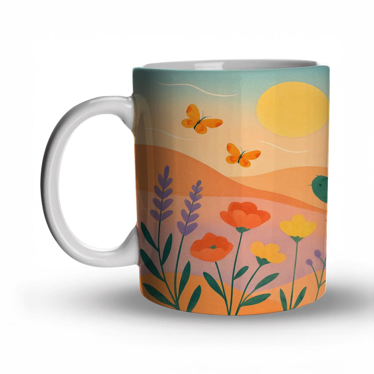Desert Bloom Spring Equinox premium drinkware mugs
