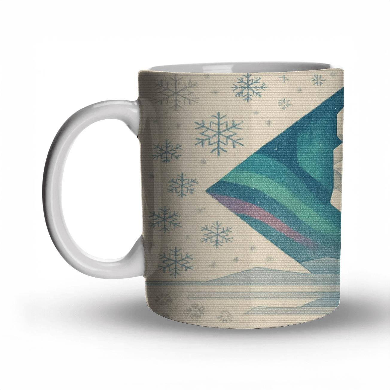 Arctic Fox Aurora Tundra Weave premium drinkware mugs