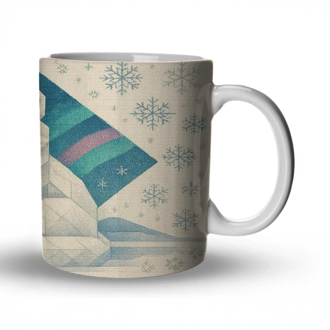 Arctic Fox Aurora Tundra Weave premium drinkware mugs