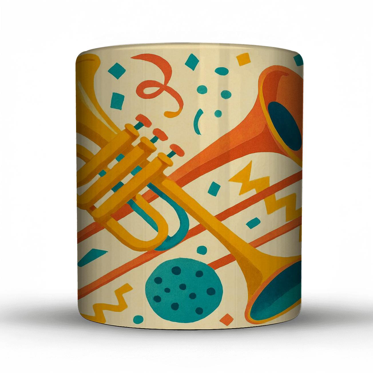 Carnival Brass Rhythm Collage decorative mug sets