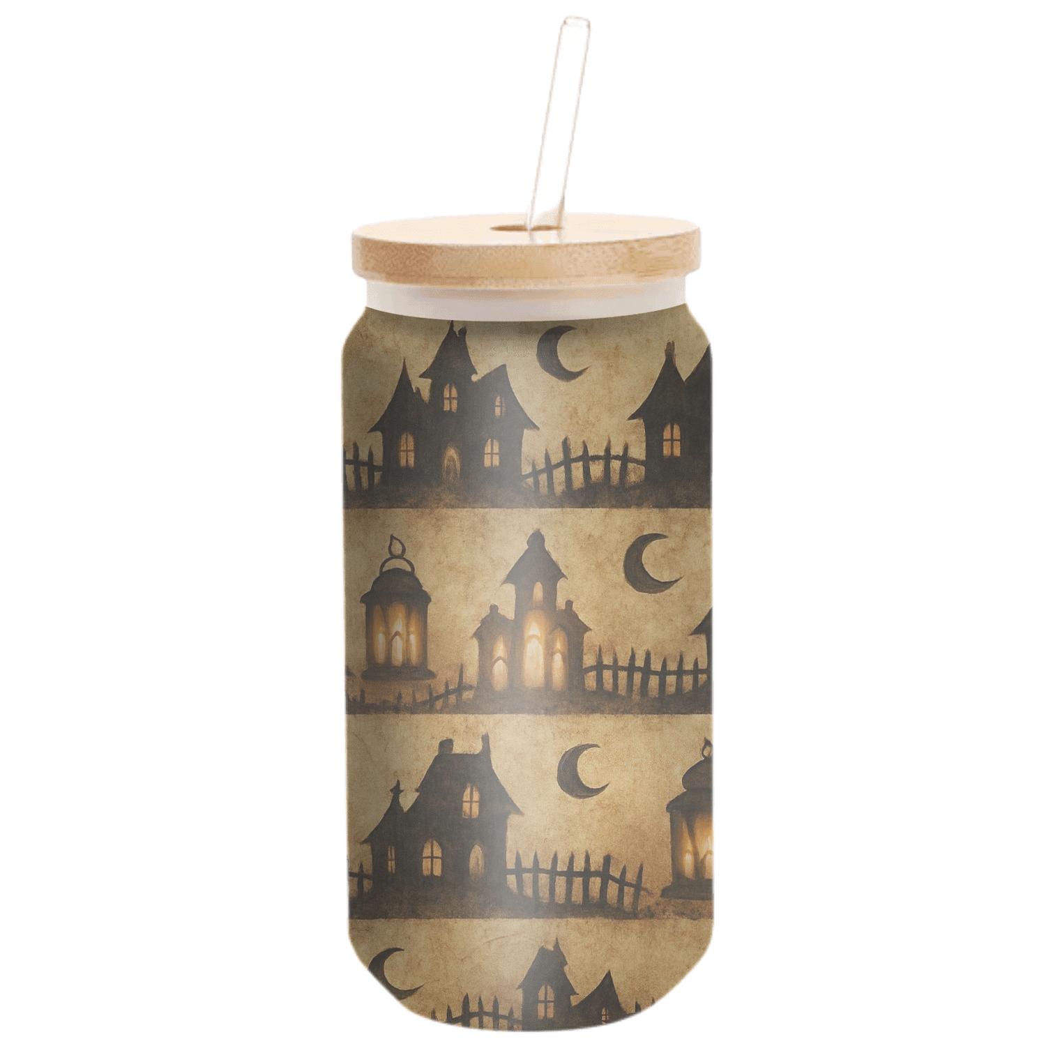 Sepia Parchment Haunted Horizon Bands glassware drinkware