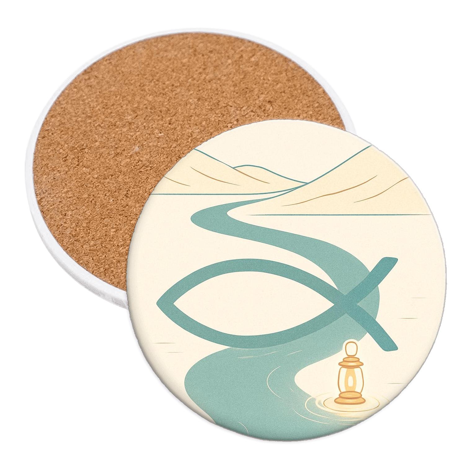 Covenant Of Quiet Waters personalized drink coasters
