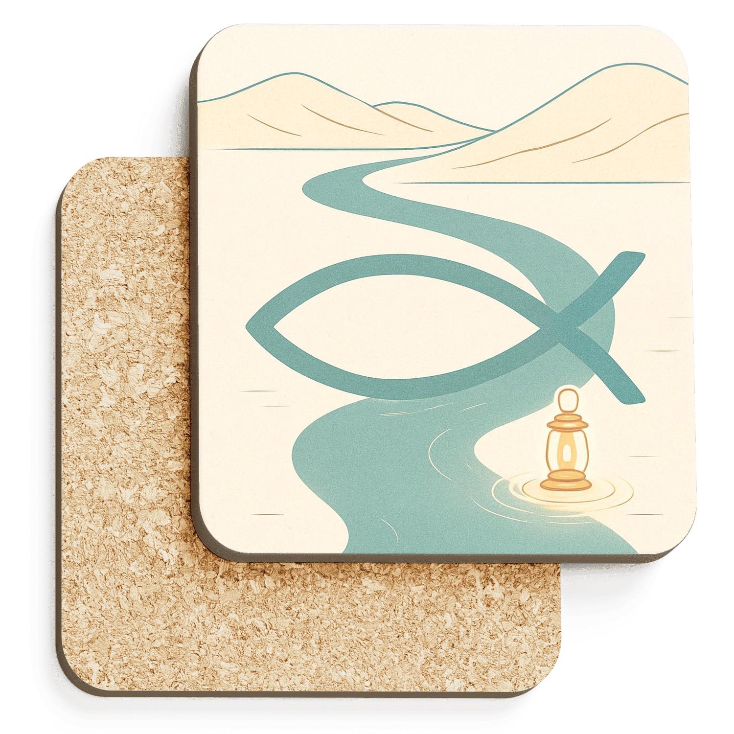 Covenant Of Quiet Waters elegant tabletop coasters