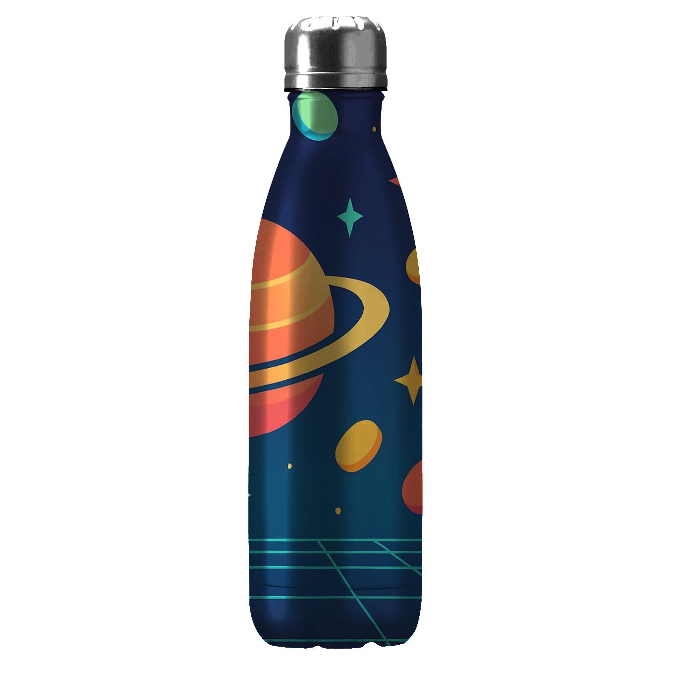 Arcade Token Galaxy Grid custom water bottles