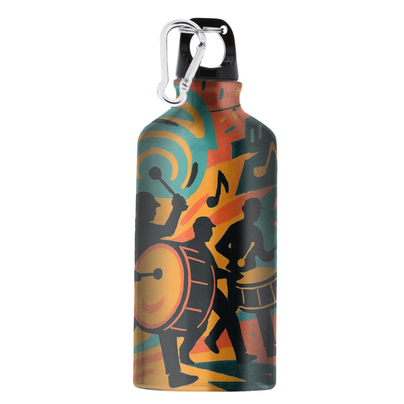 Street Festival Drumline Neon Collage insulated sports bottles