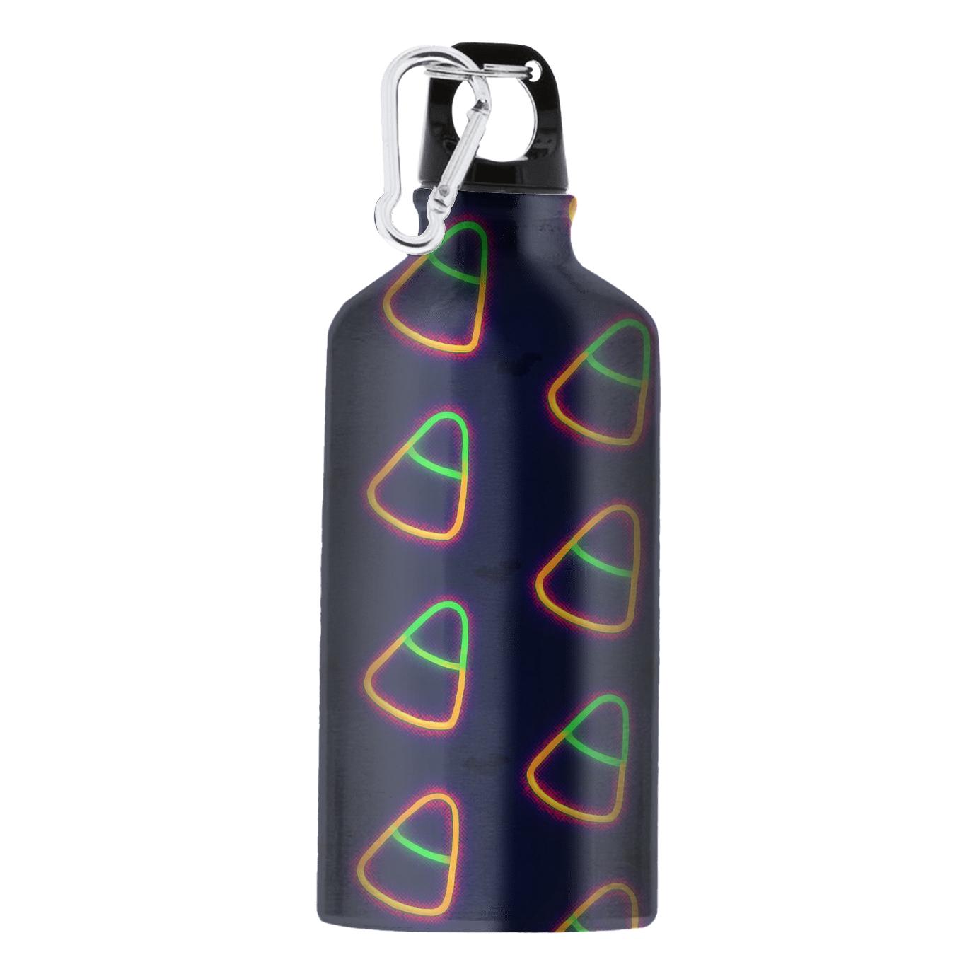 Neon Carnival Candy Corn Diagonal Array personalized sports bottles