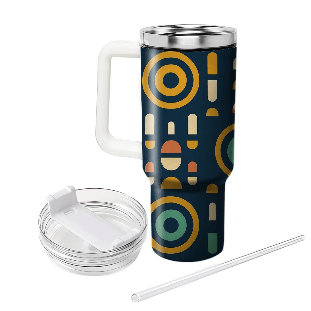 Analog Orbit Geometrics decorative tumblers