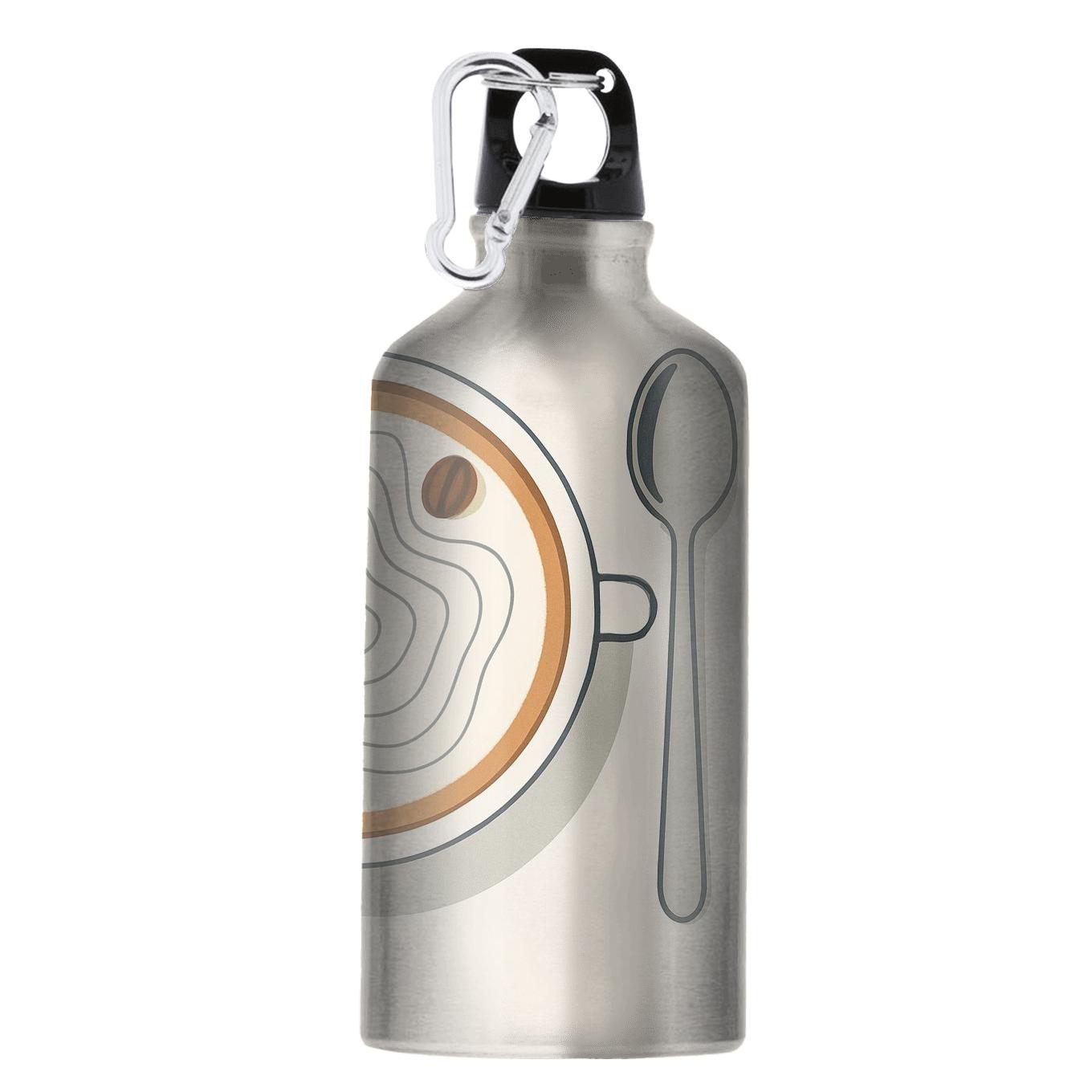 Latte Foam Topography Map custom sports bottles