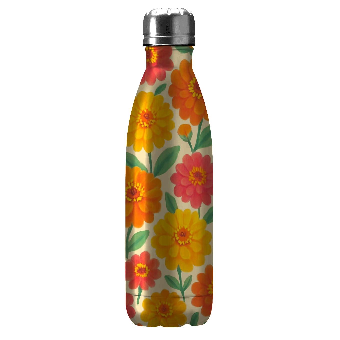 Solar Zinnia Confetti Meadow water bottle cups
