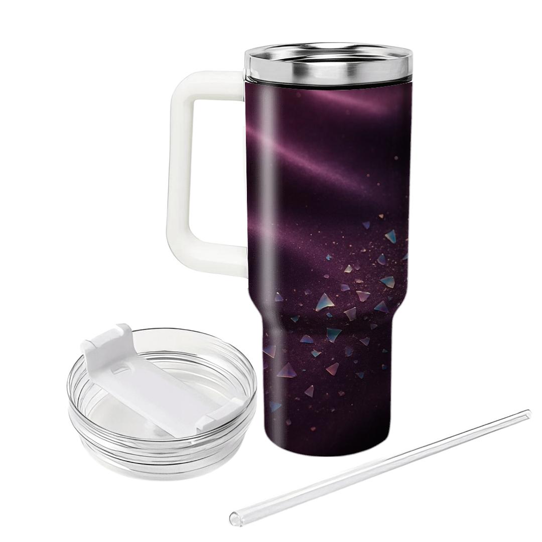 Velvet Prism Confetti Drift tumblers with lids