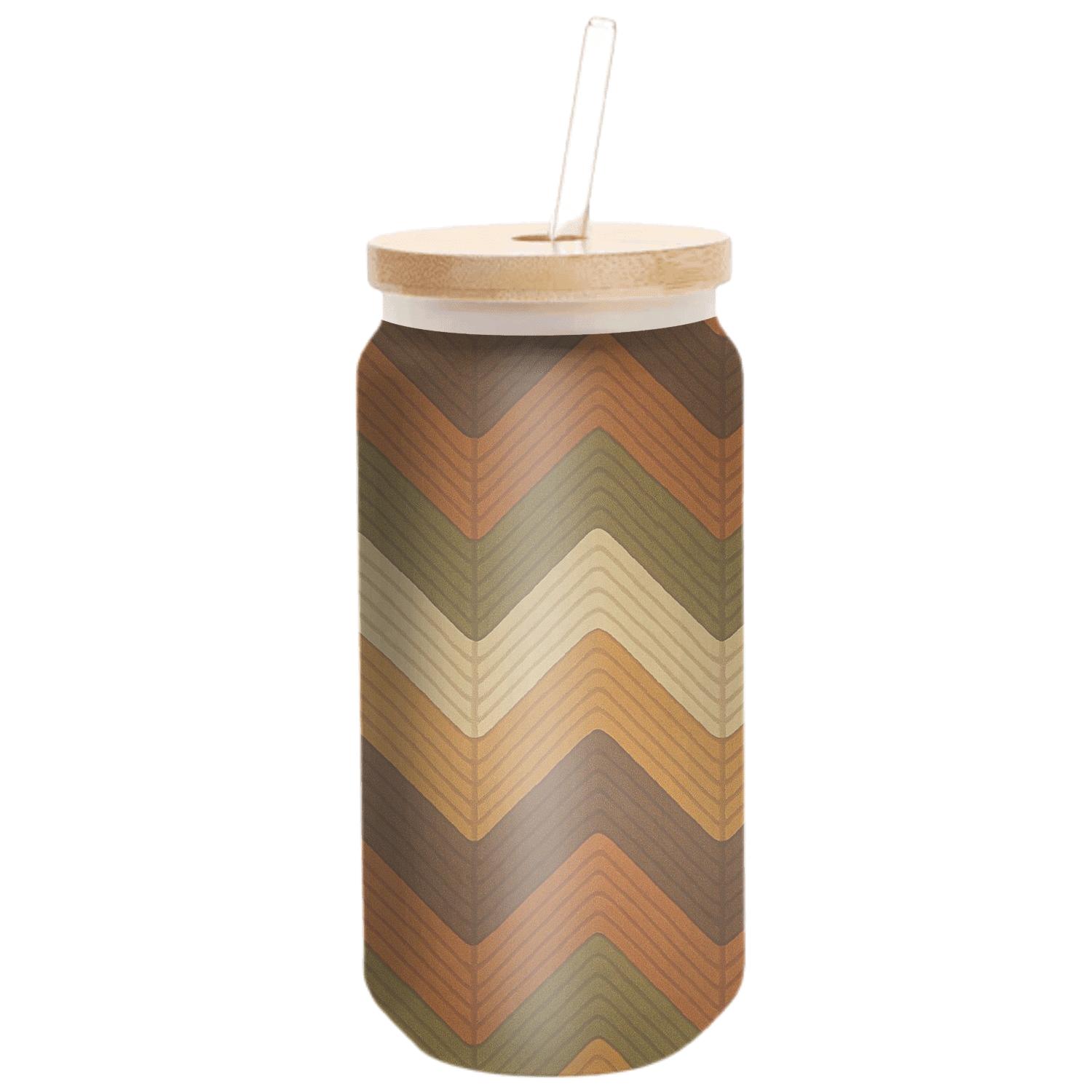 Corduroy Canyon Chevron premium crystal drinkware