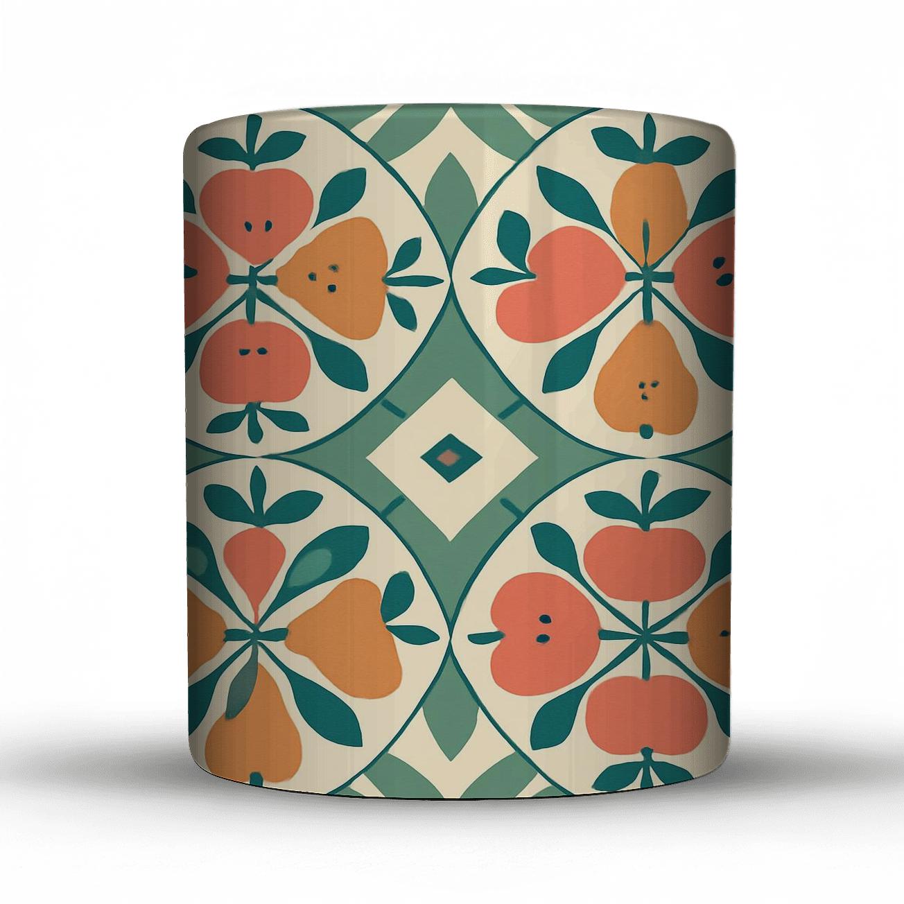 Kaleidoscope Orchard Tessellation personalized mugs