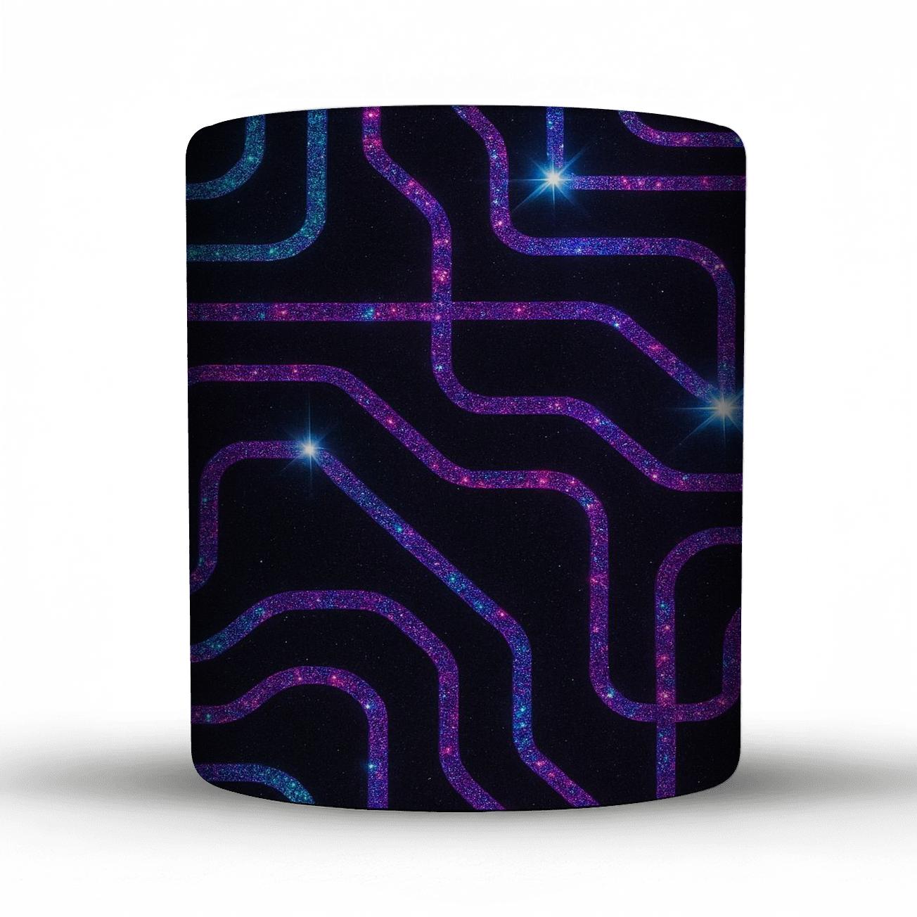 Neon Prism Glitter Circuit premium drinkware mugs