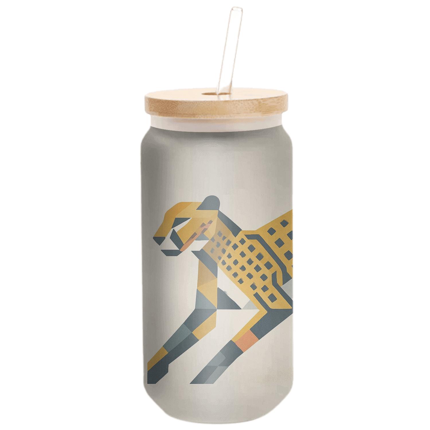 Savanna Circuit Cheetah Mosaic custom engraved glassware