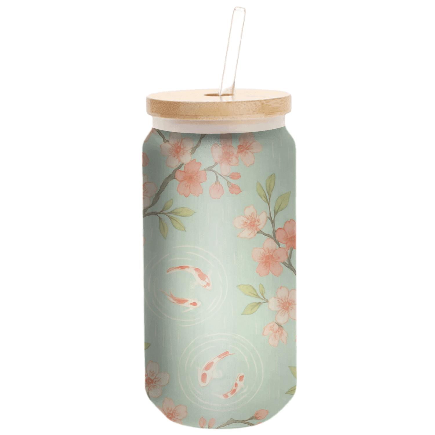 Spring Rain Botanicals And Koi Ripple Garden textured glass