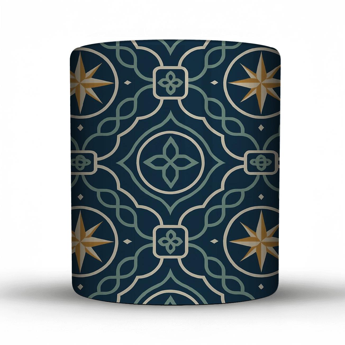 Midnight Compass Petal Lattice gift mugs for occasions