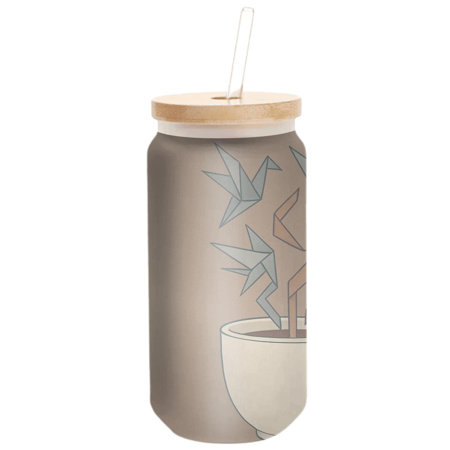 Origami Steam Over A Ceramic Cup insulated glass vessels