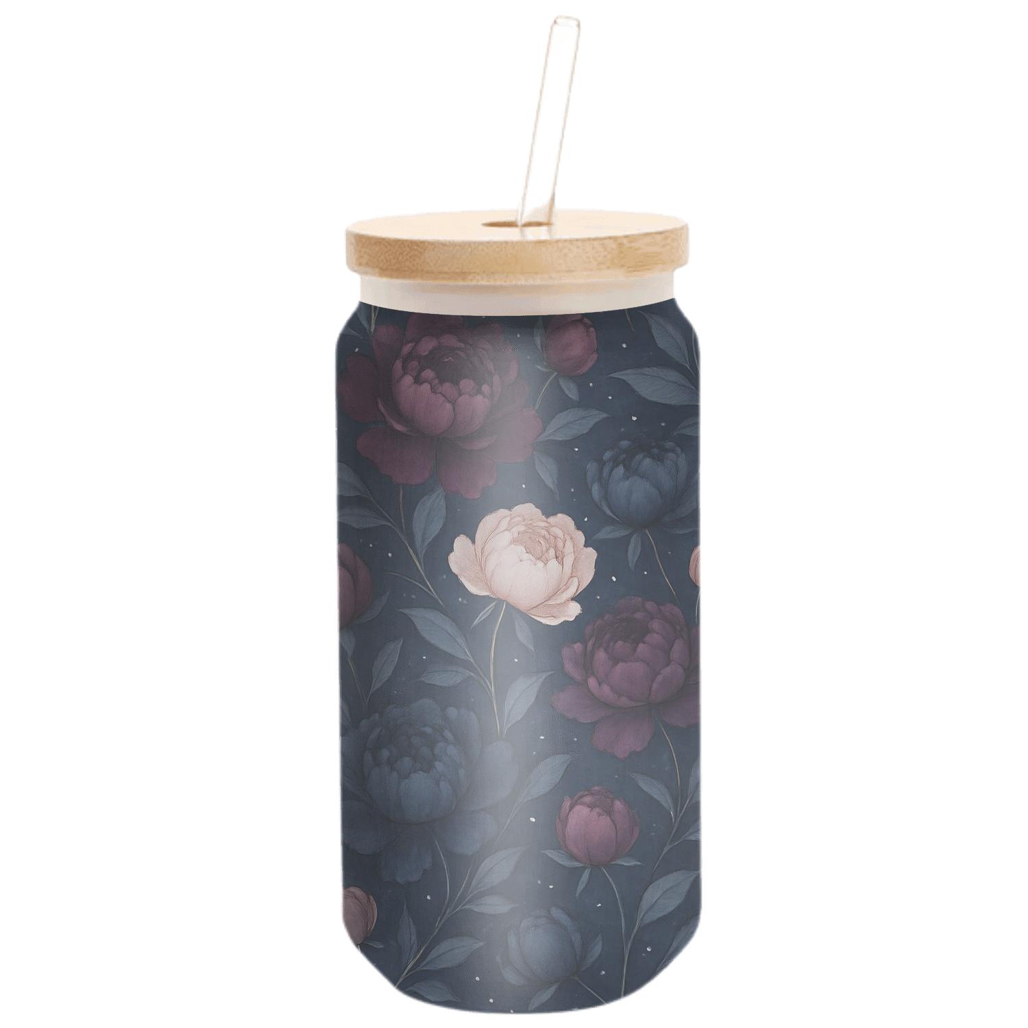 Midnight Peony Constellation Garden insulated glass vessels