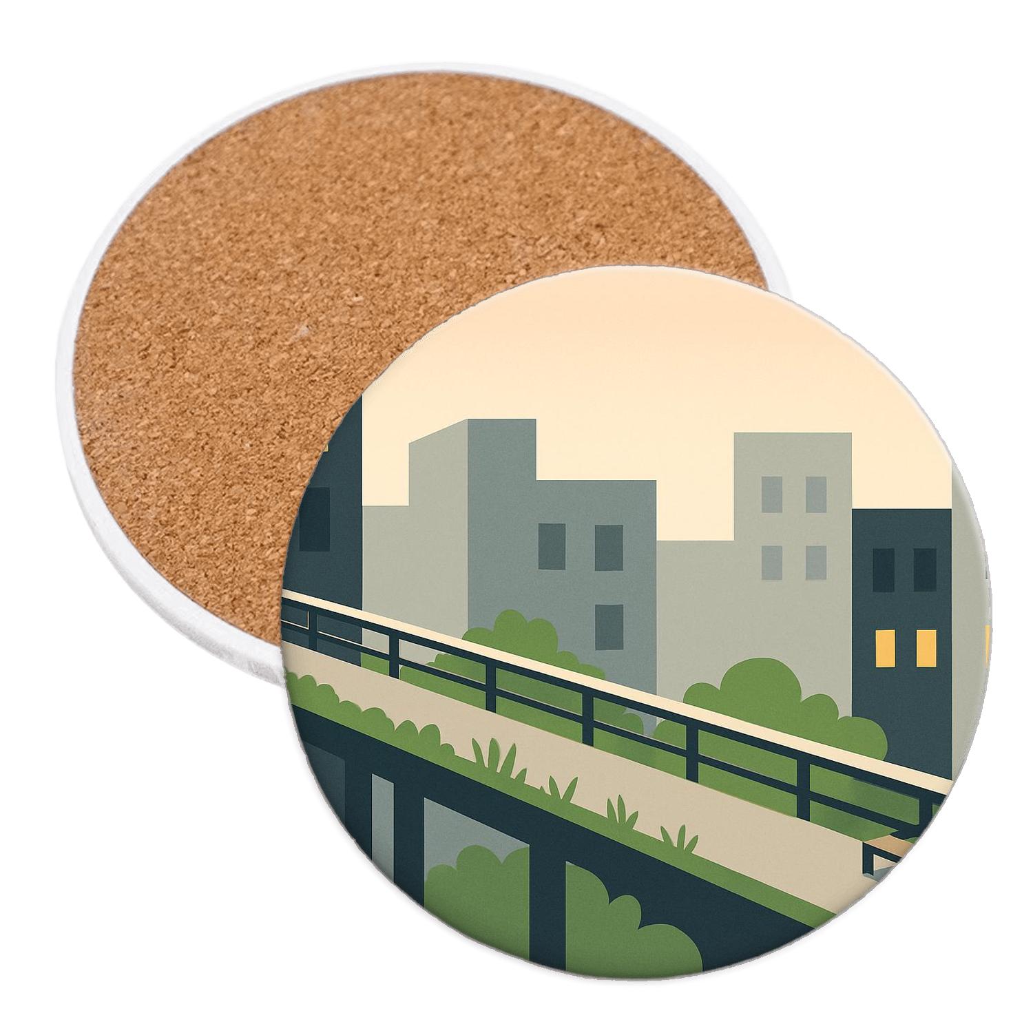 The High Line - New York City, United States coasters for home decor