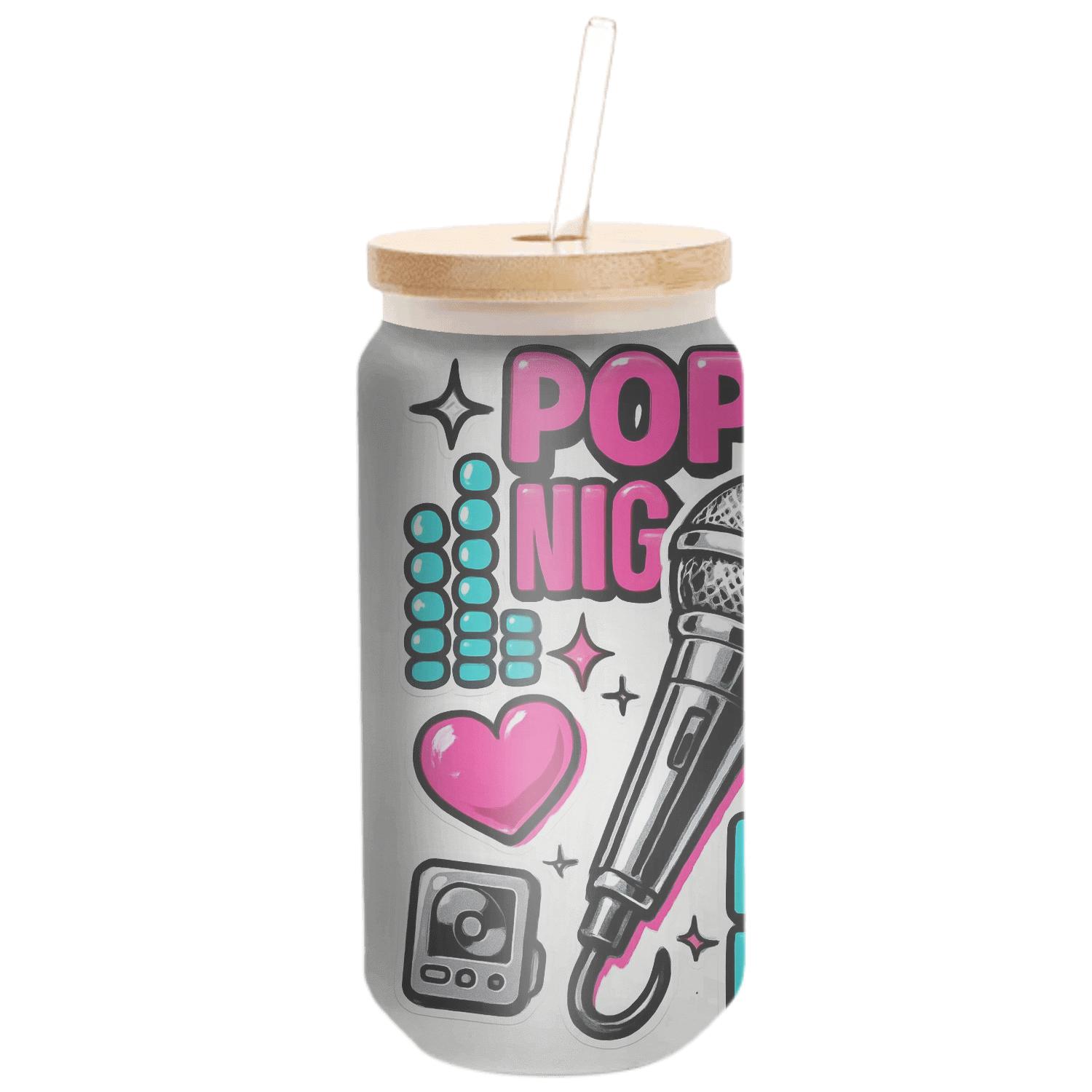 Y2K Pop Collage Rhythm Stickers handcrafted glassware drinkware