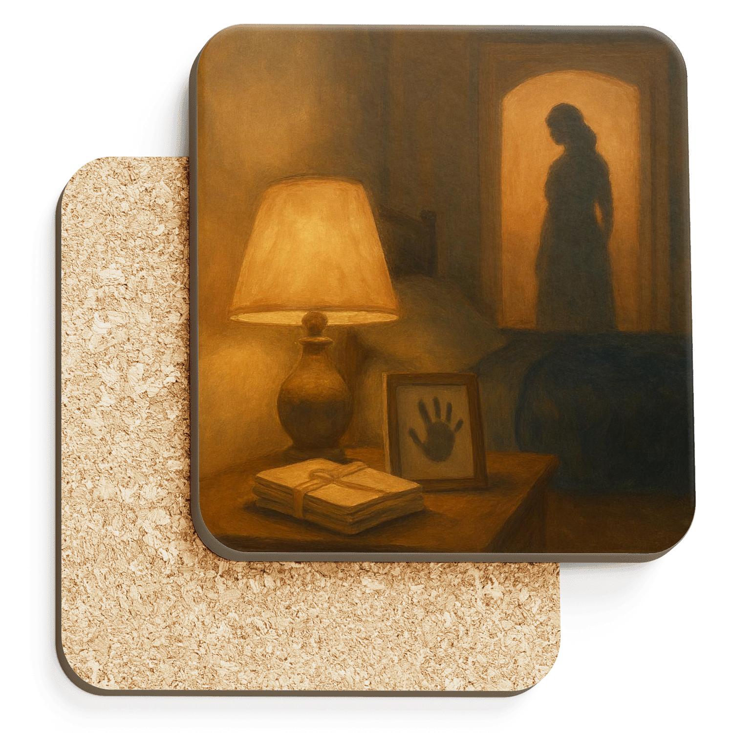 Lantern Of Quiet Years A Mothers Love Kept Burning custom engraved coasters