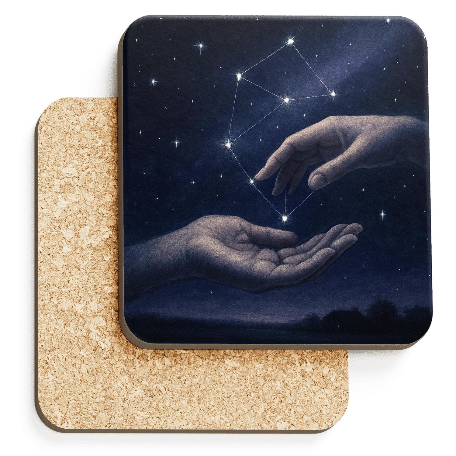 Constellation Of Hands A Legacy Written In Starlight decorative beverage coasters