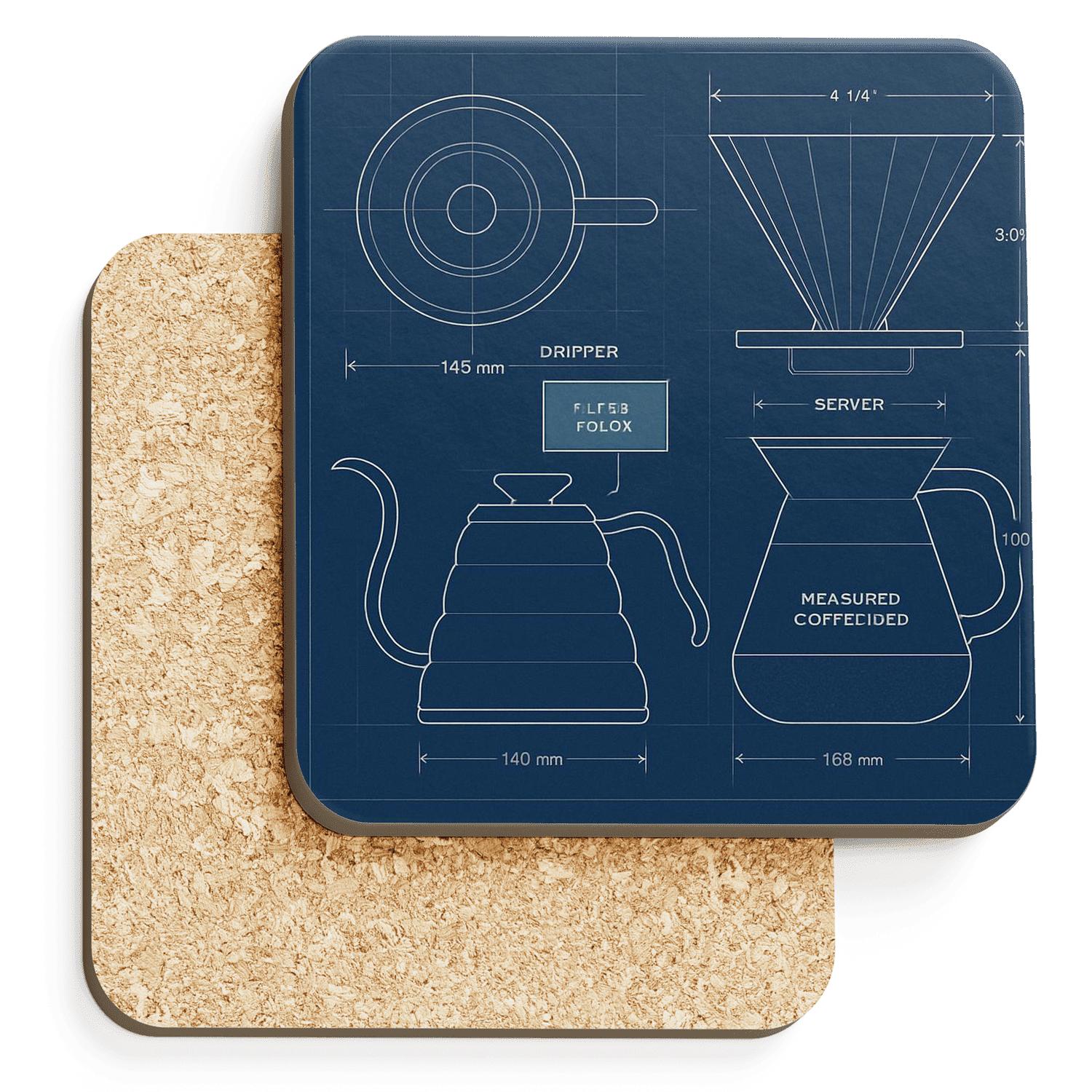 Blueprint Of The Perfect Pour Over elegant tabletop coasters