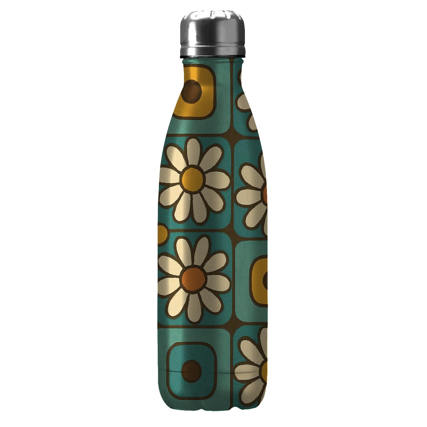 Groovy Kitchen Tile Blossoms insulated water bottles