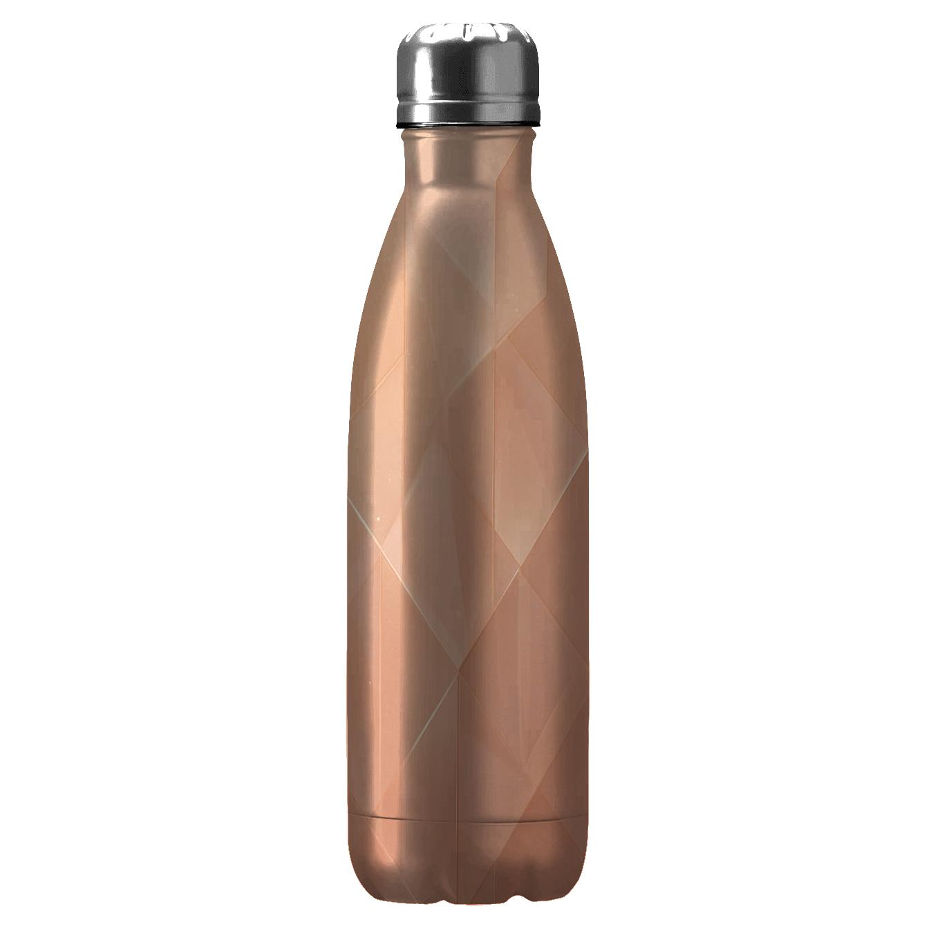 Rose Gold Prism Cascade water bottles with lids