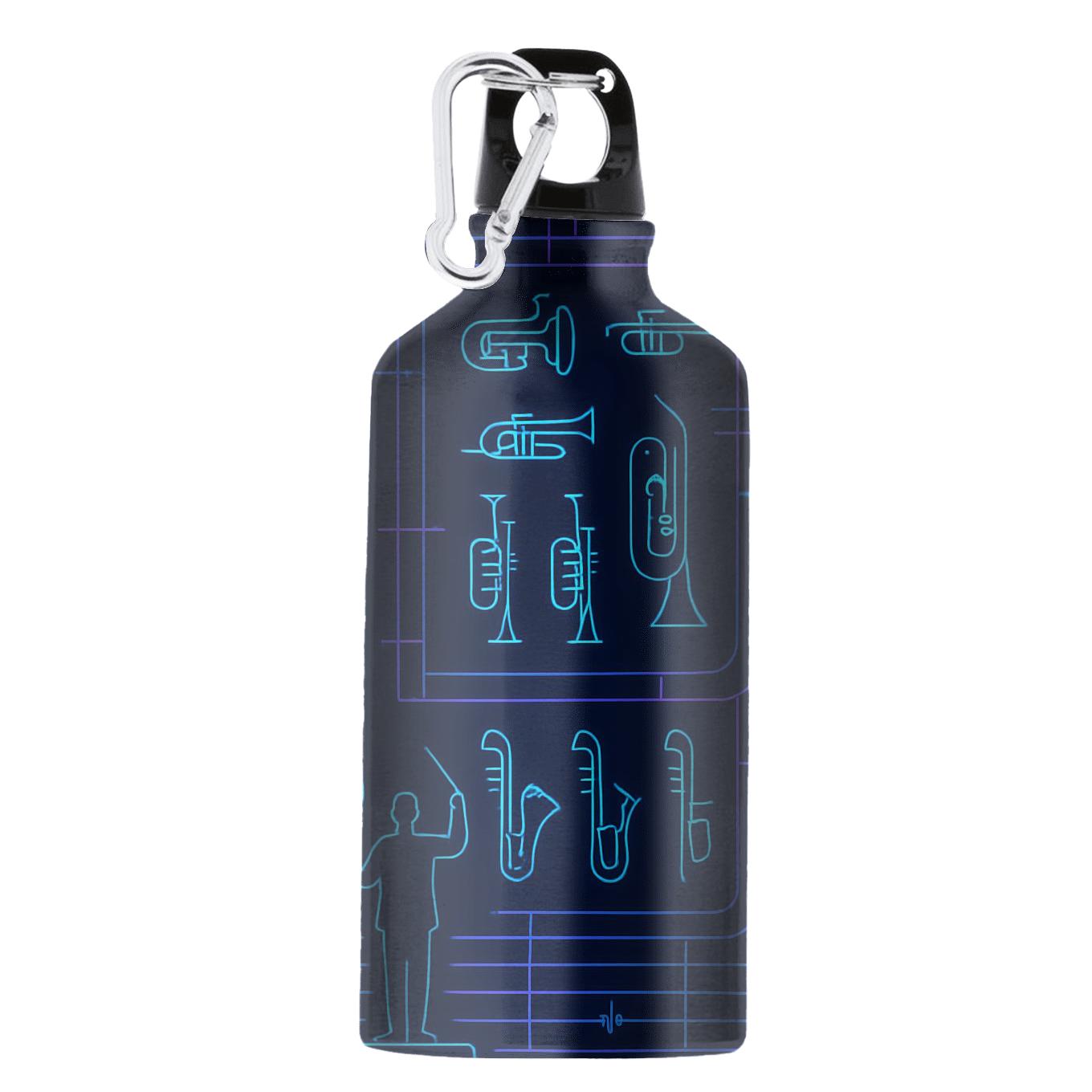 Midnight Orchestra Neon Blueprint insulated sports bottles